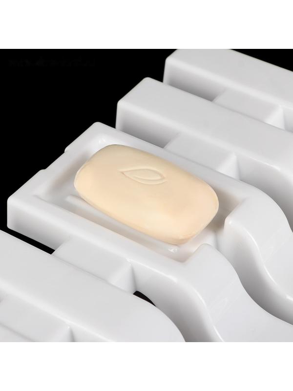 Полка на ванну, 69×30×6 см, цвет белый