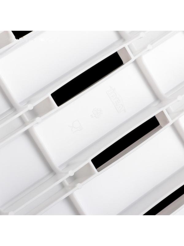 Полка на ванну, 69×30×6 см, цвет белый