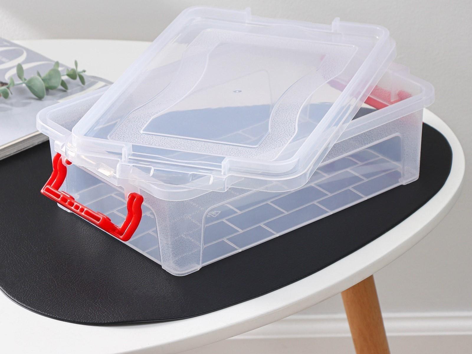 Контейнер для хранения с крышкой, 3,6 л, 31×20×9 см, цвет прозрачный