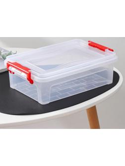 Контейнер для хранения с крышкой, 3,6 л, 31×20×9 см, цвет прозрачный