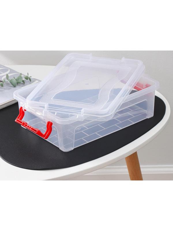 Контейнер для хранения с крышкой, 3,6 л, 31×20×9 см, цвет прозрачный