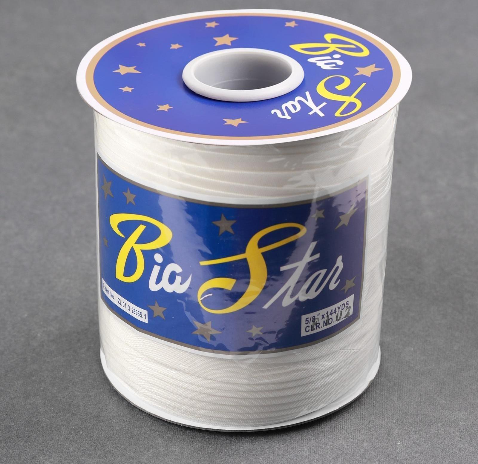 Косая бейка атласная, 15 мм × 132 м, цвет МИКС