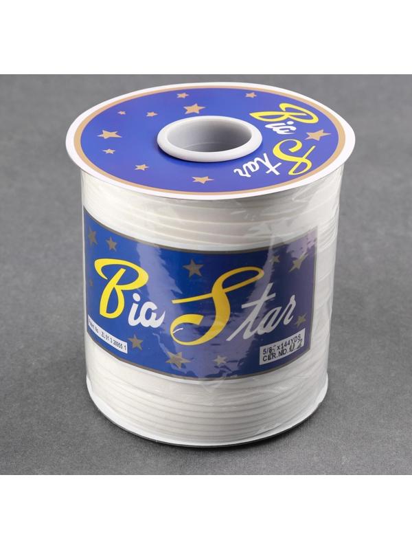 Косая бейка атласная, 15 мм × 132 м, цвет МИКС