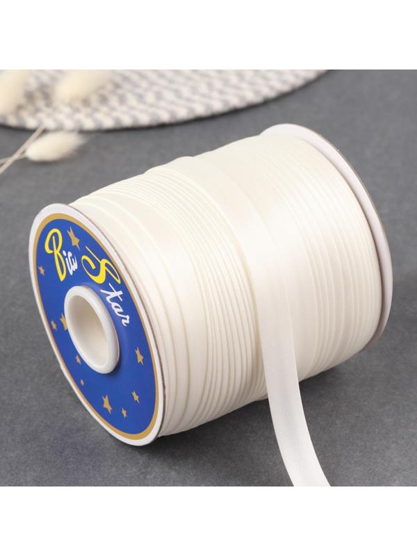 Косая бейка атласная, 15 мм × 132 м, цвет МИКС