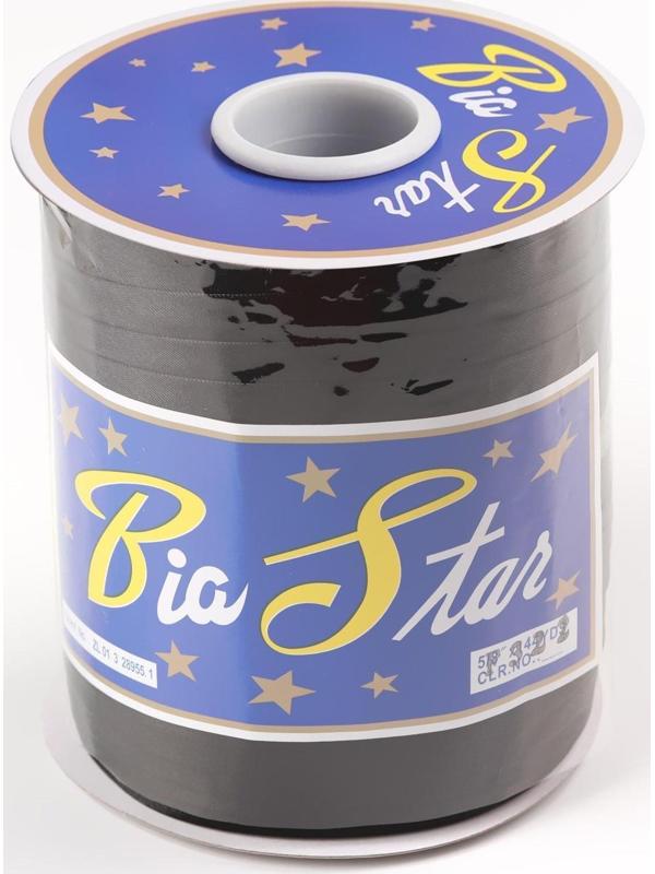 Косая бейка атласная, 15 мм × 132 м, цвет чёрный F322