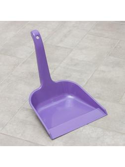 Совок для мусора квадратный с ручкой, цвет МИКС