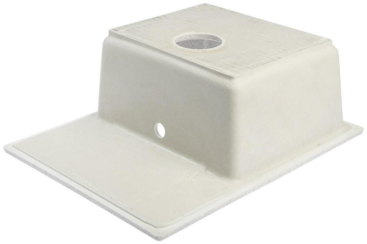 Мойка кухонная из камня MARRBAXX Анастасия Z150Q10, 575х470х177, глянцевая, светло-серая