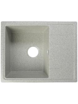 Мойка кухонная из камня MARRBAXX Анастасия Z150Q10, 575х470х177, глянцевая, светло-серая