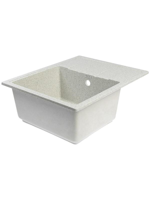 Мойка кухонная из камня MARRBAXX Анастасия Z150Q10, 575х470х177, глянцевая, светло-серая
