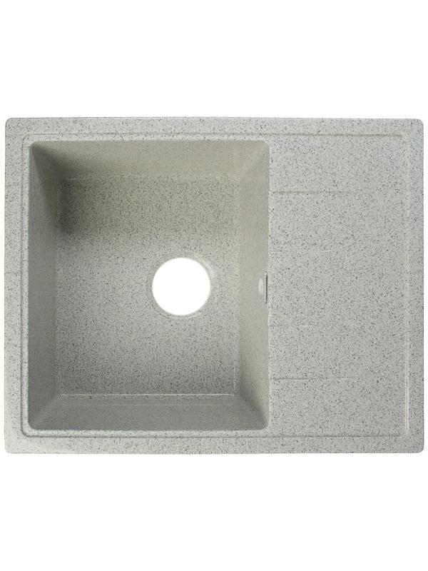 Мойка кухонная из камня MARRBAXX Анастасия Z150Q10, 575х470х177, глянцевая, светло-серая