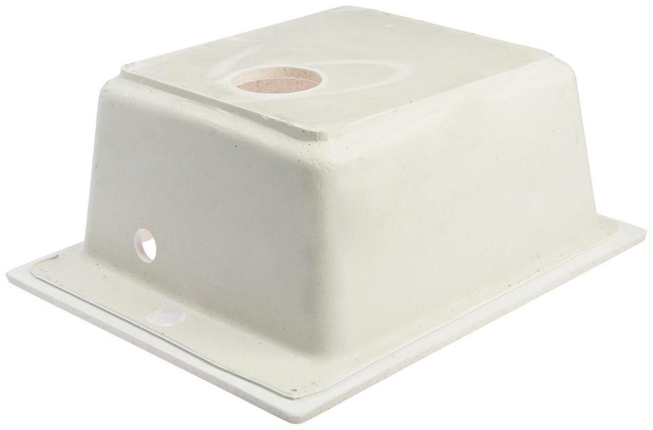 Мойка кухонная из камня MARRBAXX Линди Z8Q2, 425х500х195 мм, глянцевая, бежевый