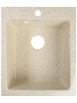 Мойка кухонная из камня MARRBAXX Линди Z8Q2, 425х500х195 мм, глянцевая, бежевый
