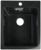 Мойка кухонная из камня MARRBAXX Линди Z8Q4, 425х500х195 мм, глянцевая, черная
