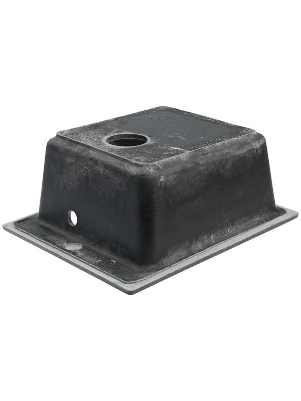 Мойка кухонная из камня MARRBAXX Линди Z8Q4, 425х500х195 мм, глянцевая, черная