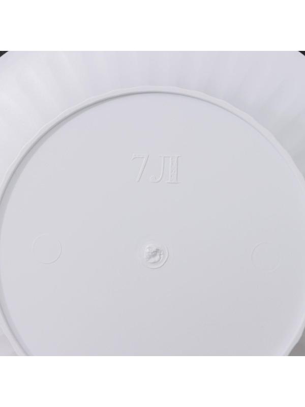 Горшок с поддоном «Ангара», 7 л, цвет белый