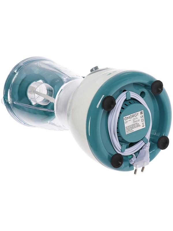 Блендер ENERGY EN-268, стационарный, 300 Вт, 1.5 л, 4 скорости, бело-зеленый