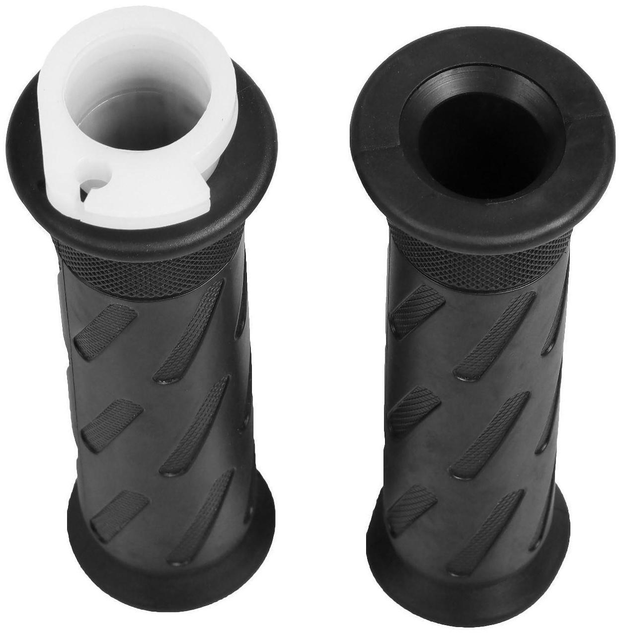Грипсы универсальные, противоскользящие 22×120 мм, набор 2 шт, черный