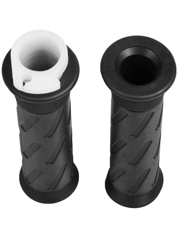 Грипсы универсальные, противоскользящие 22×120 мм, набор 2 шт, черный