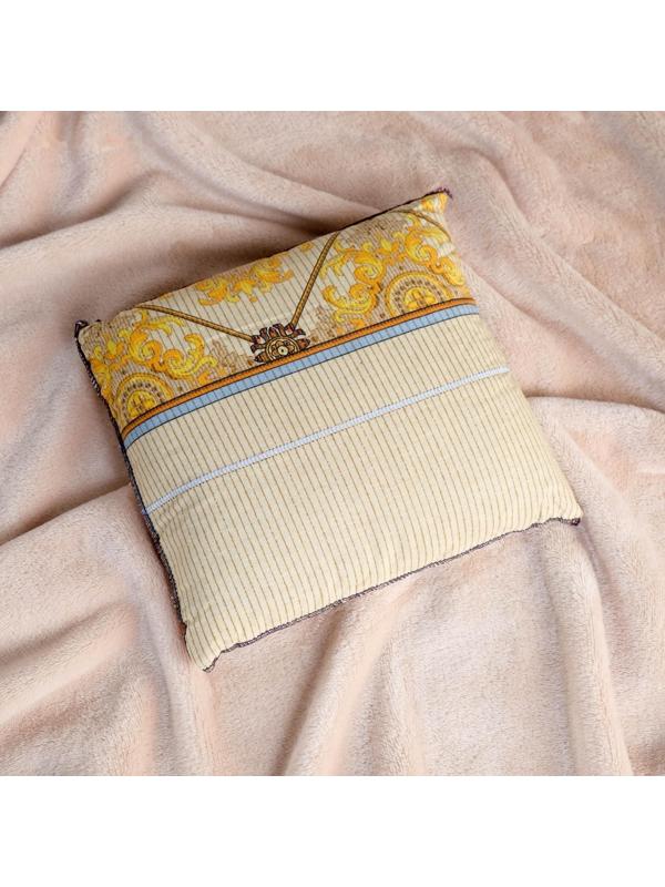 Подушка со стружкой можжевельника, сувенирная, 22×22 см, микс