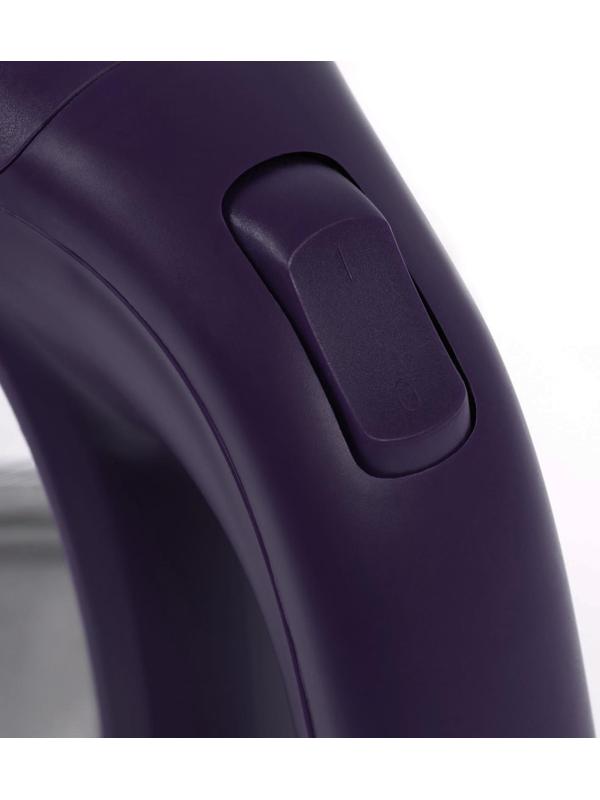 Чайник электрический LuazON LSK-1809, стекло, 1.8 л, 1500 Вт, подсветка, фиолетовый