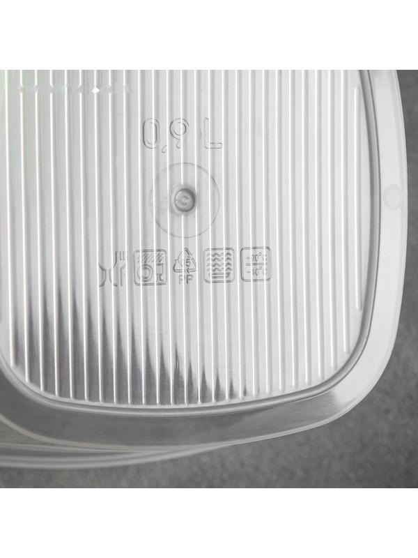 Набор контейнеров квадратных BioFresh, 3 шт: 0,23 л; 0,5 л; 0,9 л, цвет МИКС