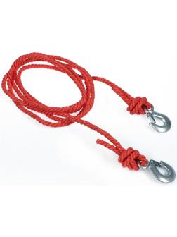 Трос буксировочный 5 тонн, тип канат, без цветных тканевых вставок, с 2 крюками