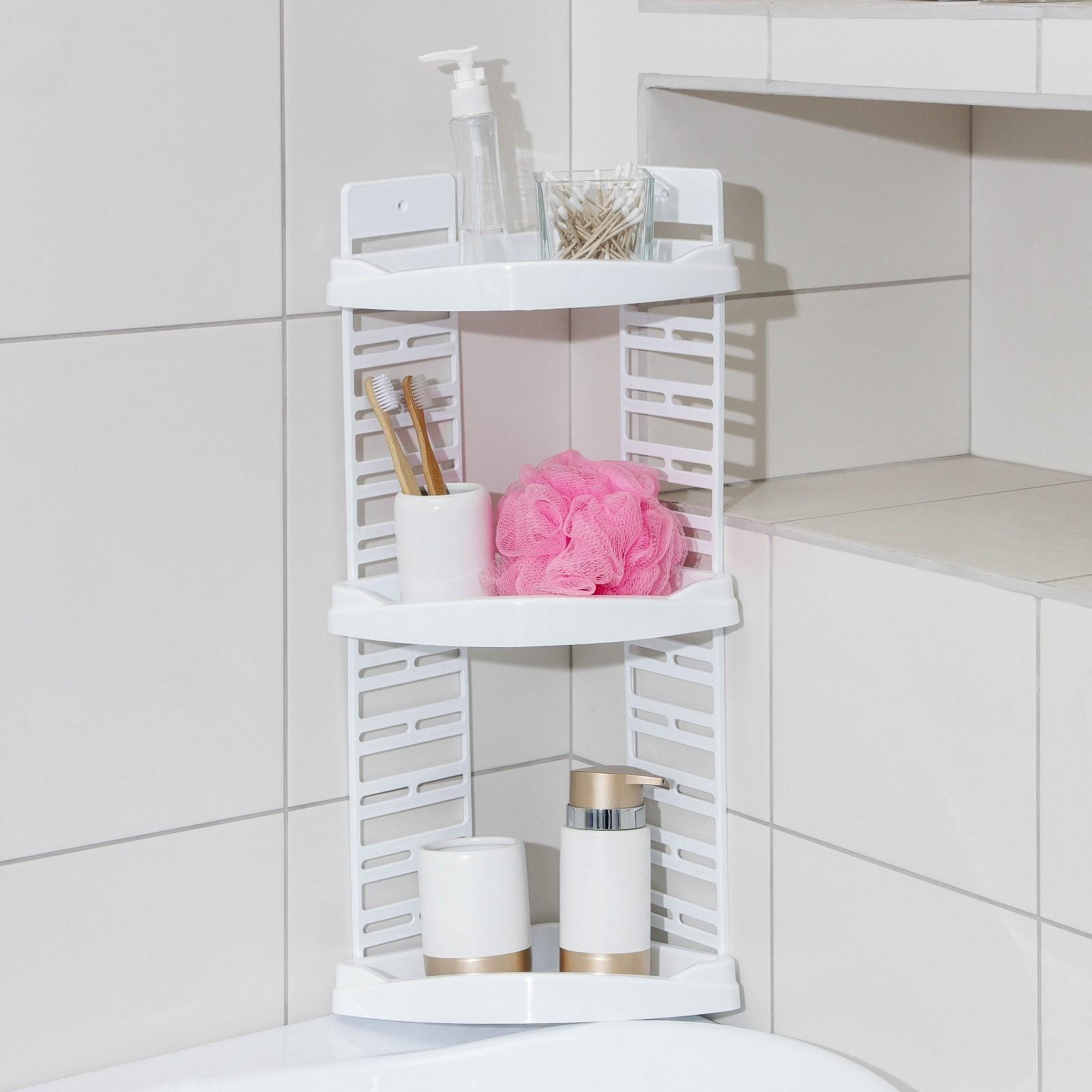 Полка угловая «Элегант», 32,2×6,3×70,6 см, цвет МИКС