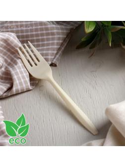 Набор одноразовых вилок из кукурузного крахмала Nature, 18 см, 6 шт