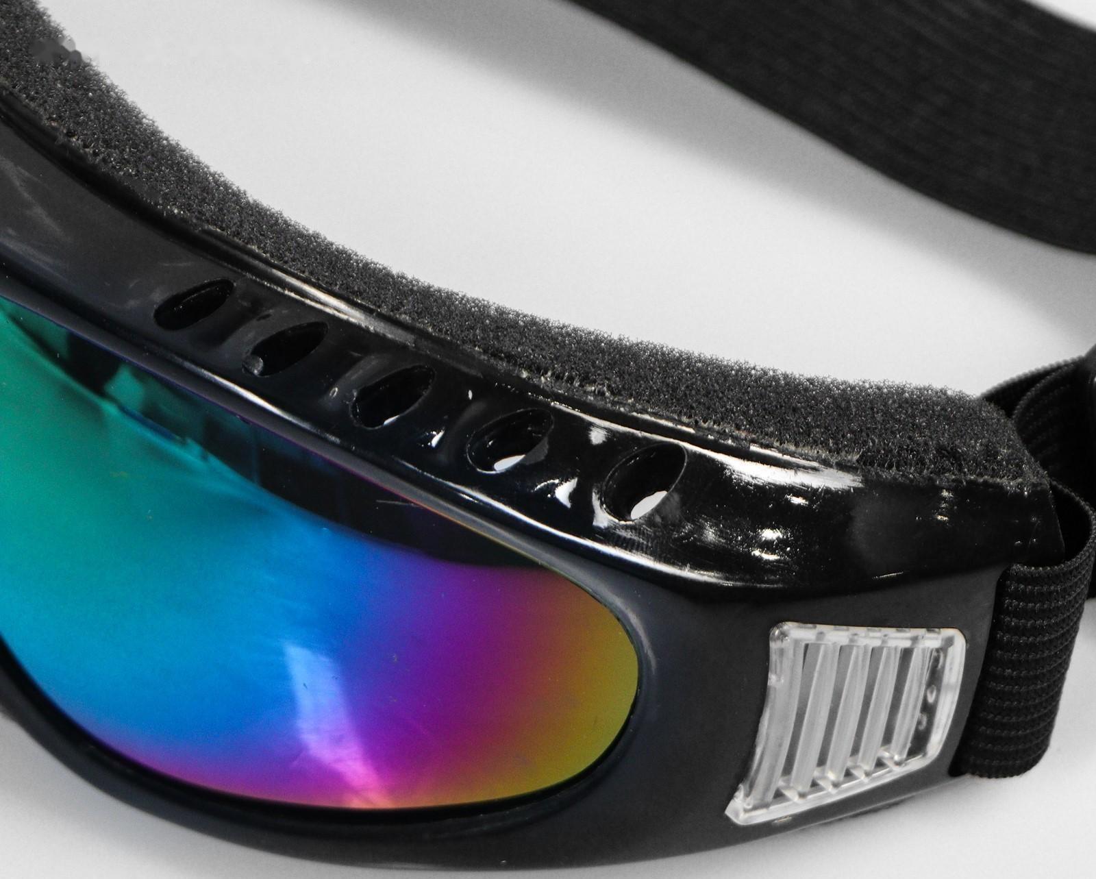 Очки для езды на мототехнике, стекло хамелеон, цвет черный