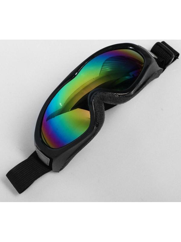 Очки для езды на мототехнике, стекло хамелеон, цвет черный