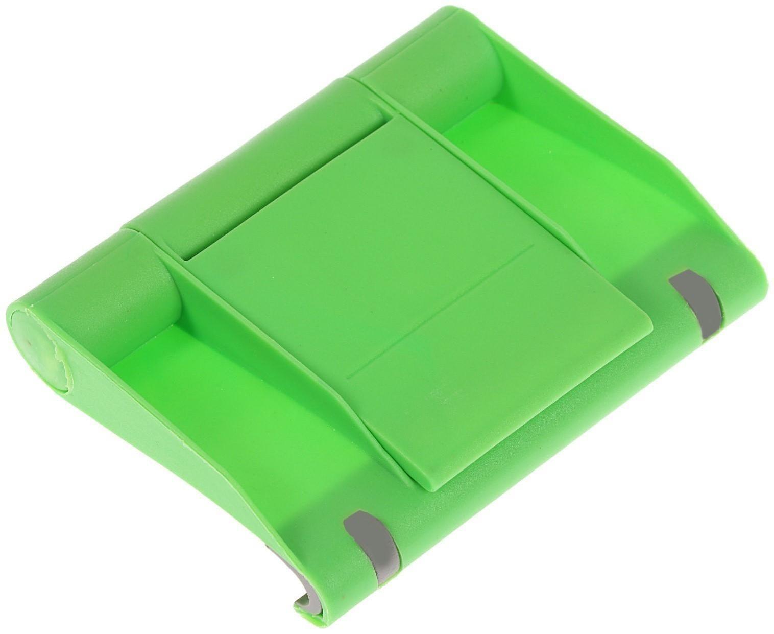 Подставка для телефона LuazON, складная, регулируемая высота, зелёная