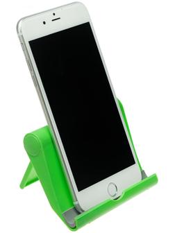 Подставка для телефона LuazON, складная, регулируемая высота, зелёная