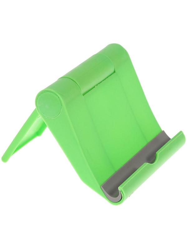 Подставка для телефона LuazON, складная, регулируемая высота, зелёная