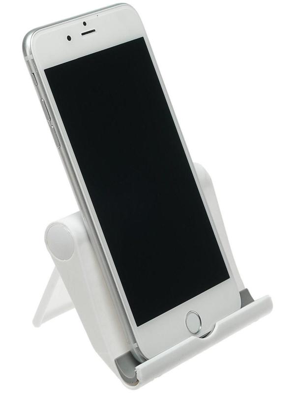 Подставка для телефона LuazON, складная, регулируемая высота, белая