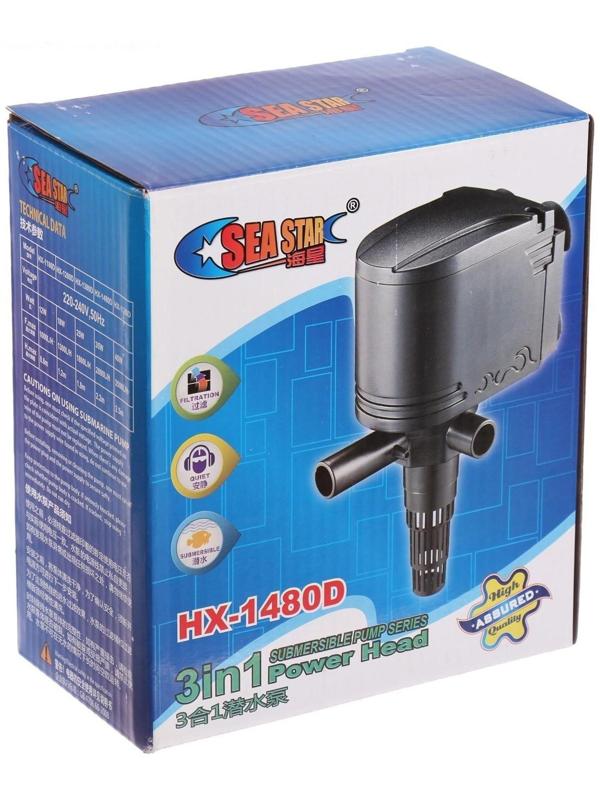 Помпа аквариумная Sea Star HX-1480D, 2800 л/ч, 35 Вт, высота подъема воды 2,2 м