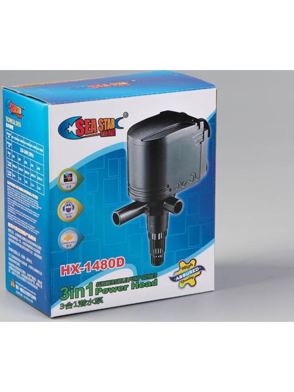 Помпа аквариумная Sea Star HX-1480D, 2800 л/ч, 35 Вт, высота подъема воды 2,2 м