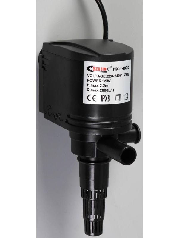Помпа аквариумная Sea Star HX-1480D, 2800 л/ч, 35 Вт, высота подъема воды 2,2 м