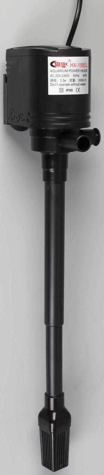 Помпа аквариумная Sea Star HX-1580L, 3500 л/ч, 40 Вт, высота подъема воды 2,5 м