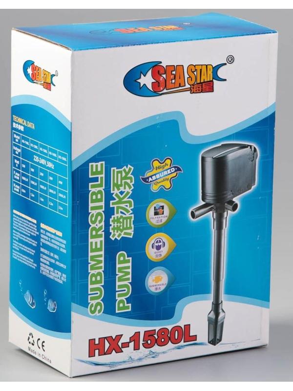 Помпа аквариумная Sea Star HX-1580L, 3500 л/ч, 40 Вт, высота подъема воды 2,5 м