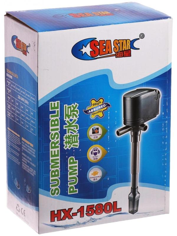 Помпа аквариумная Sea Star HX-1580L, 3500 л/ч, 40 Вт, высота подъема воды 2,5 м
