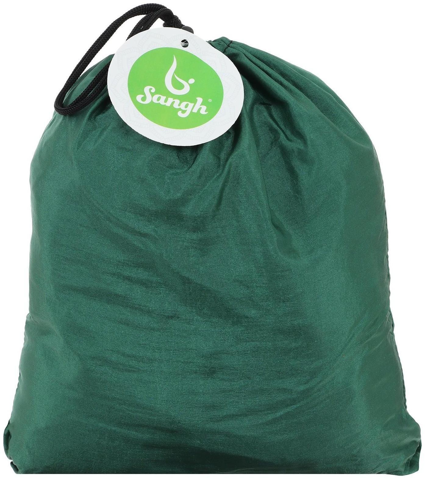 Гамак для йоги 250 × 140 см, цвет зелёный