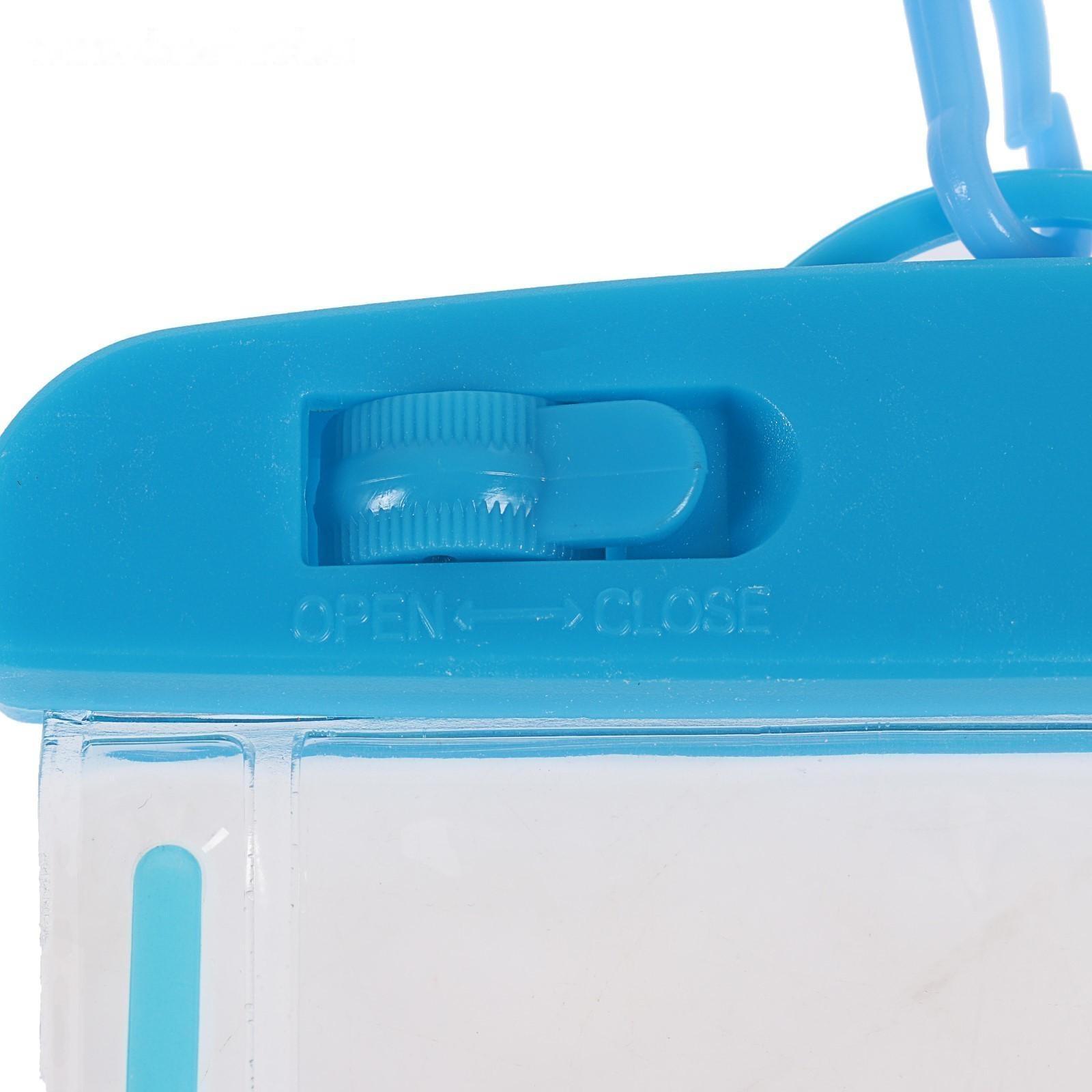 Водонепроницаемый чехол для телефона LuazON, 17х10 см, с отражателем, два фиксатора, МИКС