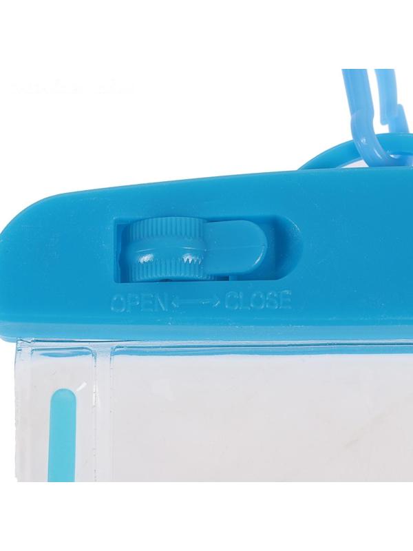 Водонепроницаемый чехол для телефона LuazON, 17х10 см, с отражателем, два фиксатора, МИКС