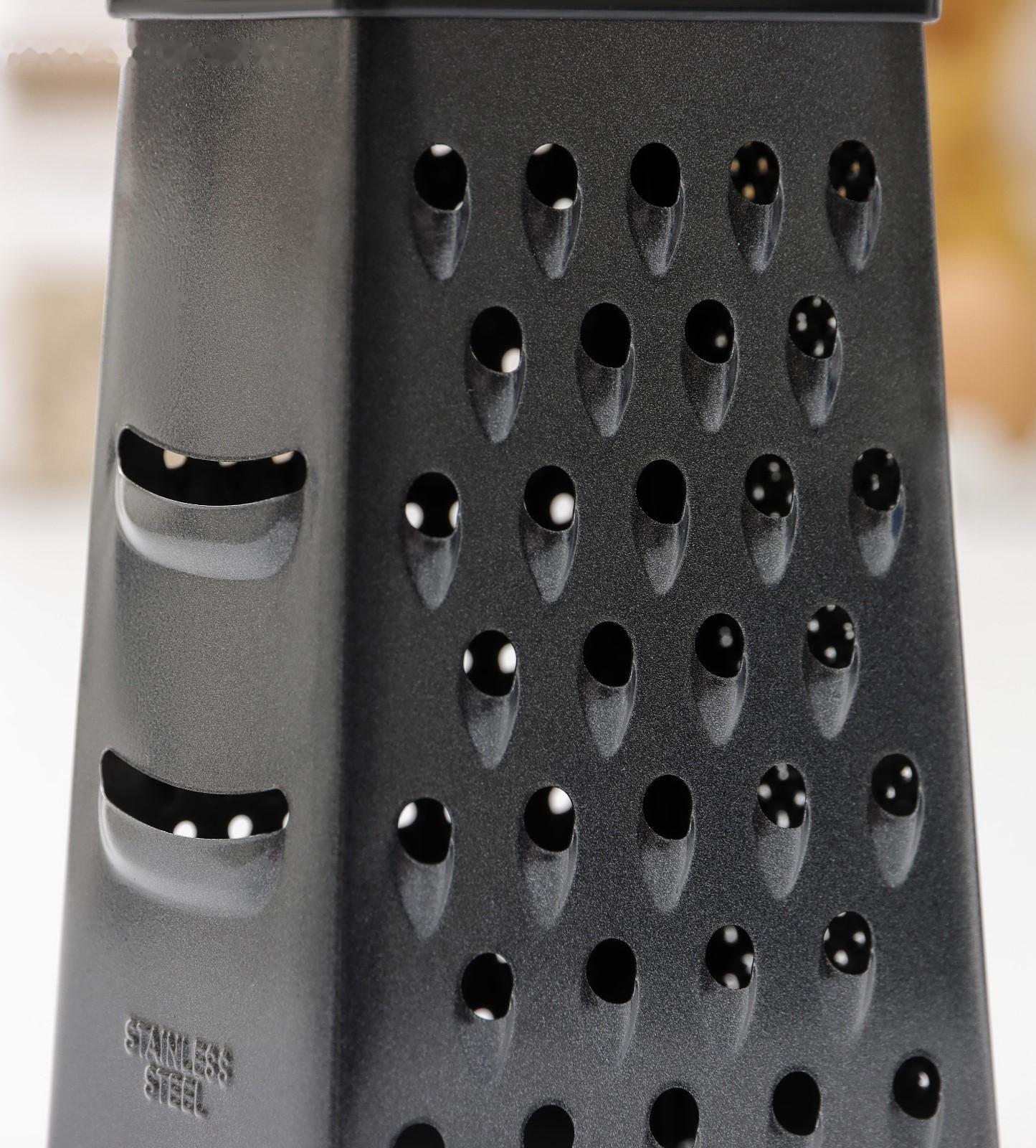 Тёрка четырёхгранная Доляна «Тёмная ночь», 17 см, ручка МИКС