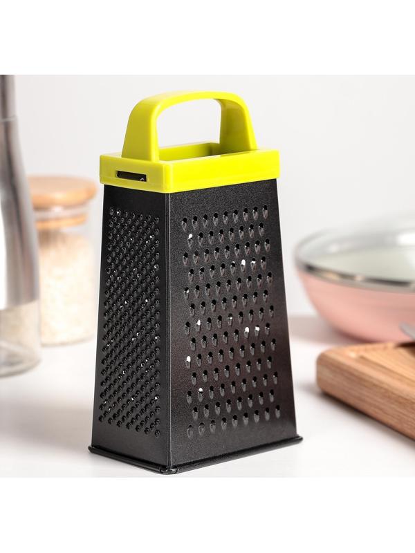 Тёрка четырёхгранная Доляна «Тёмная ночь», 17 см, ручка МИКС