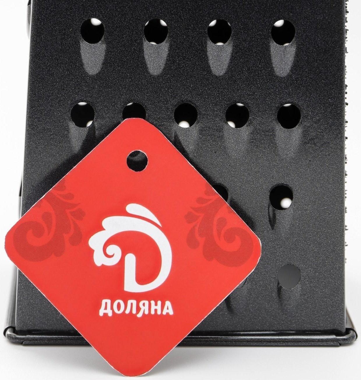 Тёрка четырёхгранная Доляна «Тёмная ночь», 21 см, цвет ручки МИКС