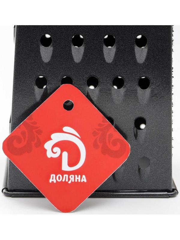 Тёрка четырёхгранная Доляна «Тёмная ночь», 21 см, цвет ручки МИКС