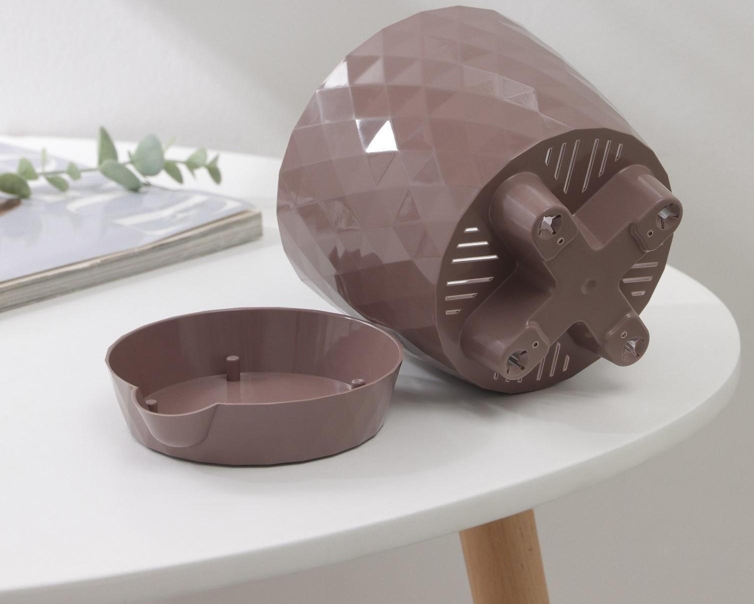 Горшок для цветов с прикорневым поливом «Румба», 1 л, цвет коричневый