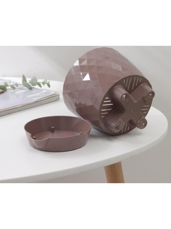 Горшок для цветов с прикорневым поливом «Румба», 1 л, цвет коричневый