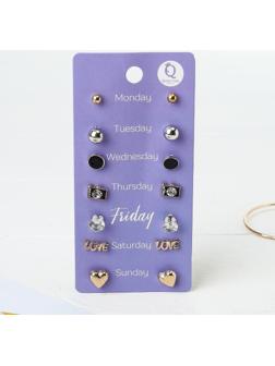 Пусеты 7 пар 